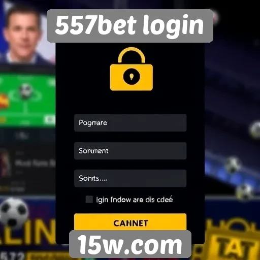 Passos para realizar o login no 557bet